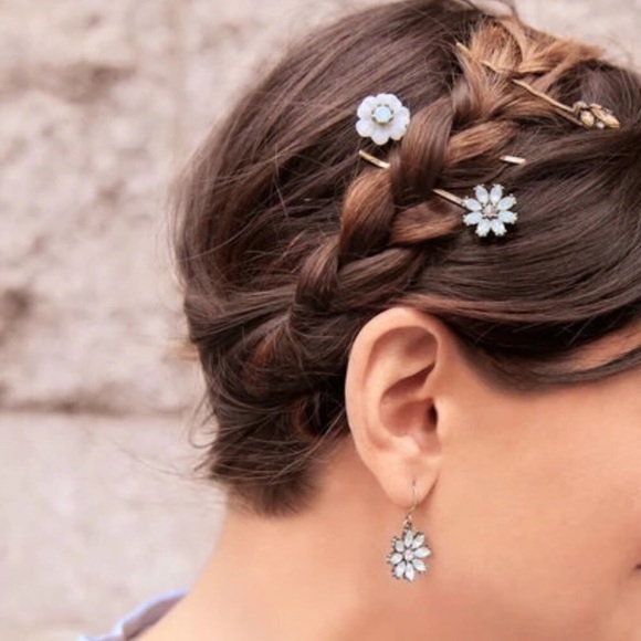 Crystal Flowers hairpin set - Picture 4 of 7